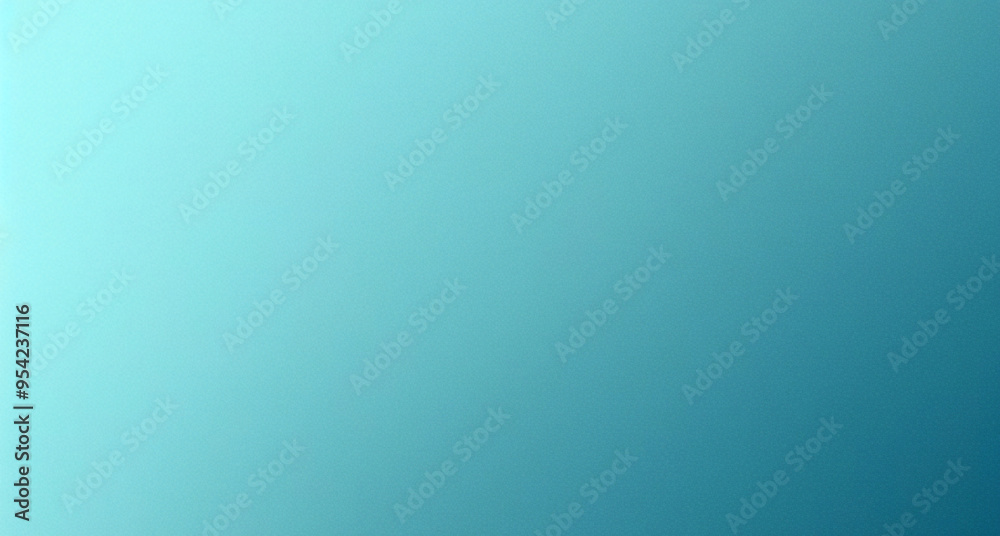Fototapeta premium Ombre Blue noise with grainy gradient. Pastel luxury blue gradient foil shimmer background. Grainy glowing blue light on dark backdrop noise. Textured with rough grain, noise, and bright spots.