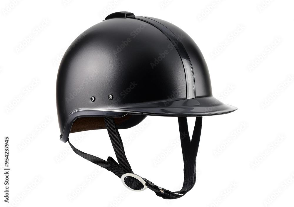 Fototapeta premium Helmet for horse riding Isolated on Transparent or White Background.