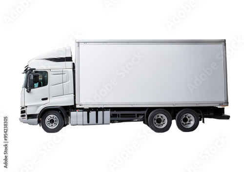 Truck Isolated on Transparent or White Background