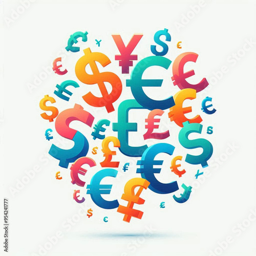 Free  Money vector money photo Gold coins and banknotes 3d cartoon style icon black Friday 
