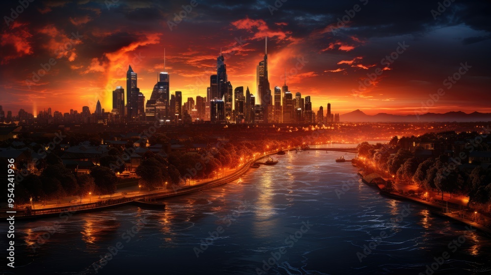 city skyline Visions of Tomorrow Futuristic Cityscape city skyline Visions of Tomorrow Futuristic Cityscape