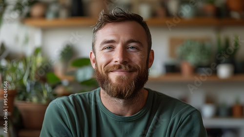 Portrait of a smiling man w...