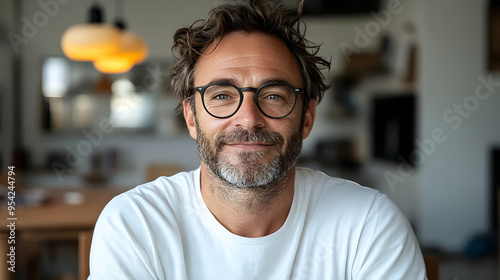Portrait of a smiling man w...