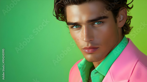 Portrait of a young man wit...