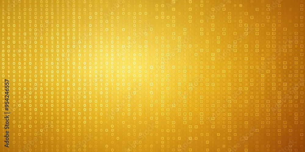 Warm mustard background with subtle binary code patterns, mustard, background, binary code, patterns, minimalist, style