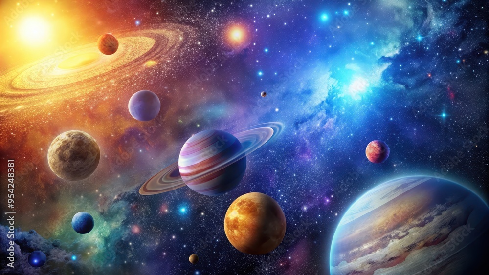 Celestial background with planets, stars, and galaxies, space, cosmos, astronomy, universe, celestial, galaxy Celestial background with planets, stars, and galaxies, space, cosmos, astronomy, universe, celestial, galaxy
