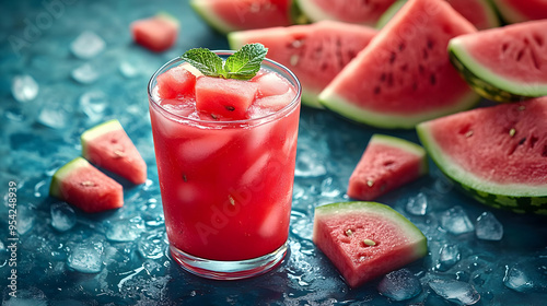 Refreshing watermelon drink...