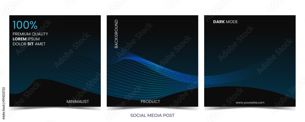 Obraz premium SOCIAL MEDIA POST 43 WITH MINIMALIST DARK THEME BACKGROUND VERSATILE FOR ALL PLATFORMS 