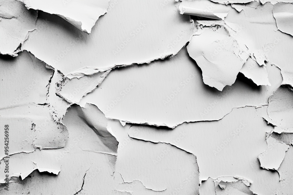 Old ripped torn blank and white posters textures backgrounds grunge creased crumpled paper vintage collage placards empty space text , ai Old ripped torn blank and white posters textures backgrounds grunge creased crumpled paper vintage collage placards empty space text , ai