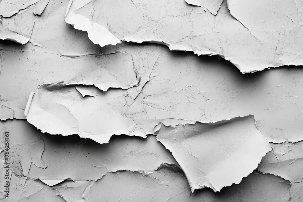 Old ripped torn blank and white posters textures backgrounds grunge creased crumpled paper vintage collage placards empty space text , ai Old ripped torn blank and white posters textures backgrounds grunge creased crumpled paper vintage collage placards empty space text , ai