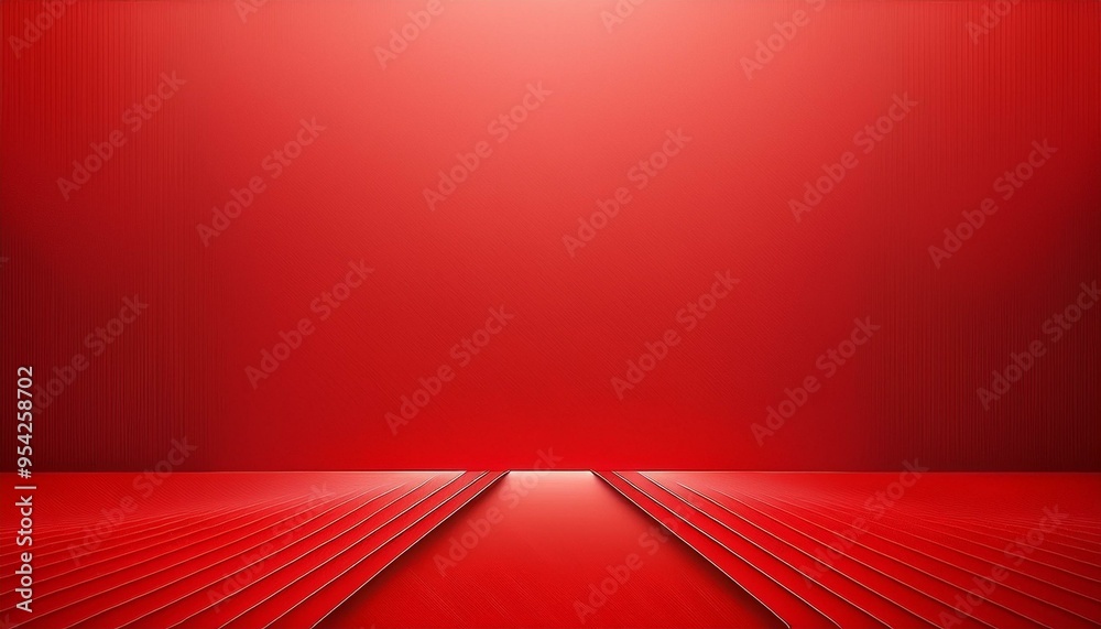 Obraz premium red room with white wall