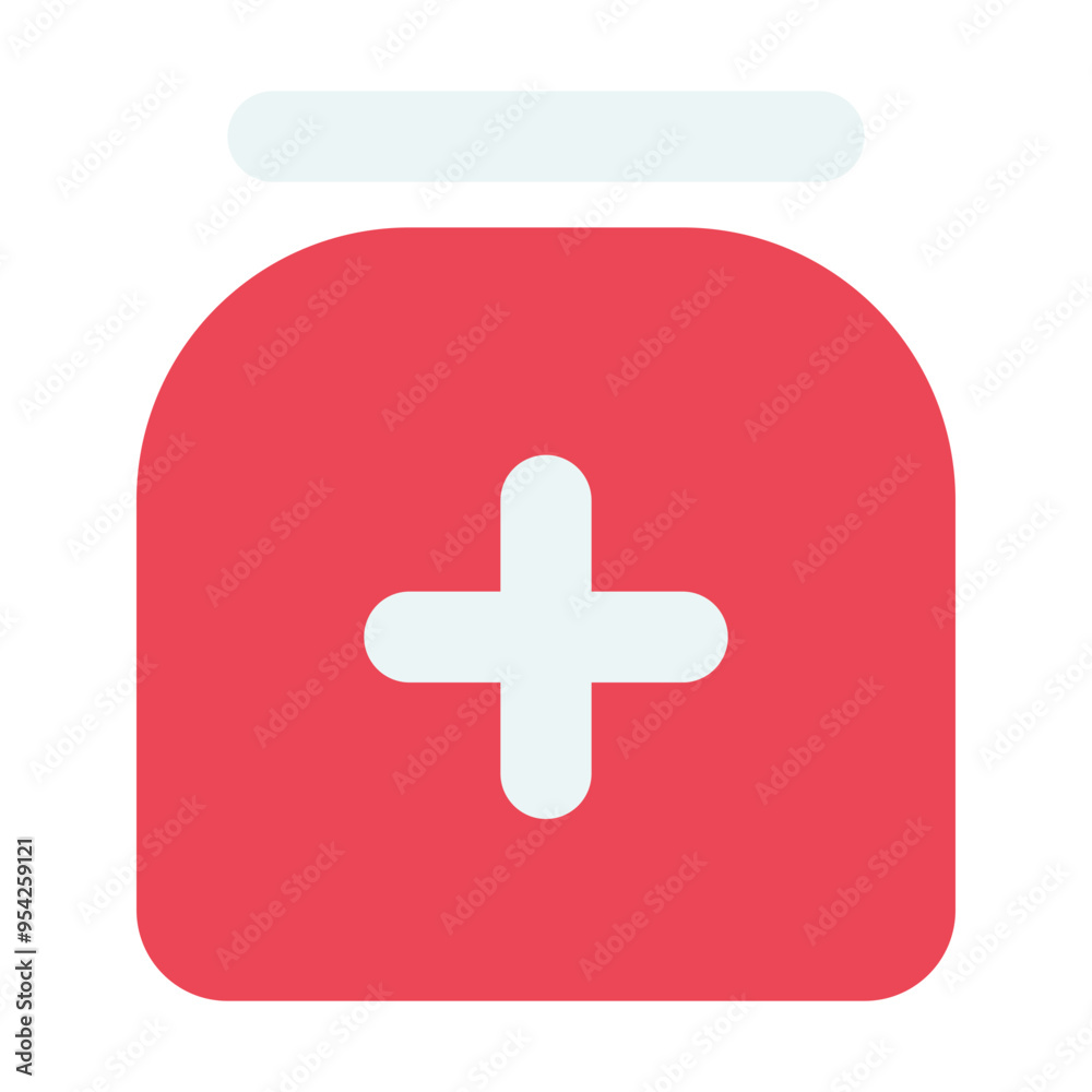 Medicine Icon in Flat Style Suitable for Web, Apps, Presentation, or Printable Meanings Medicine Icon in Flat Style Suitable for Web, Apps, Presentation, or Printable Meanings
