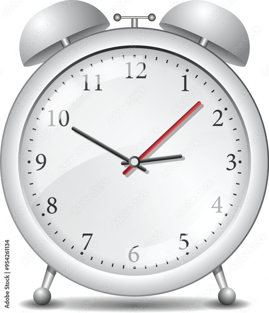 alarm clock isolated on white