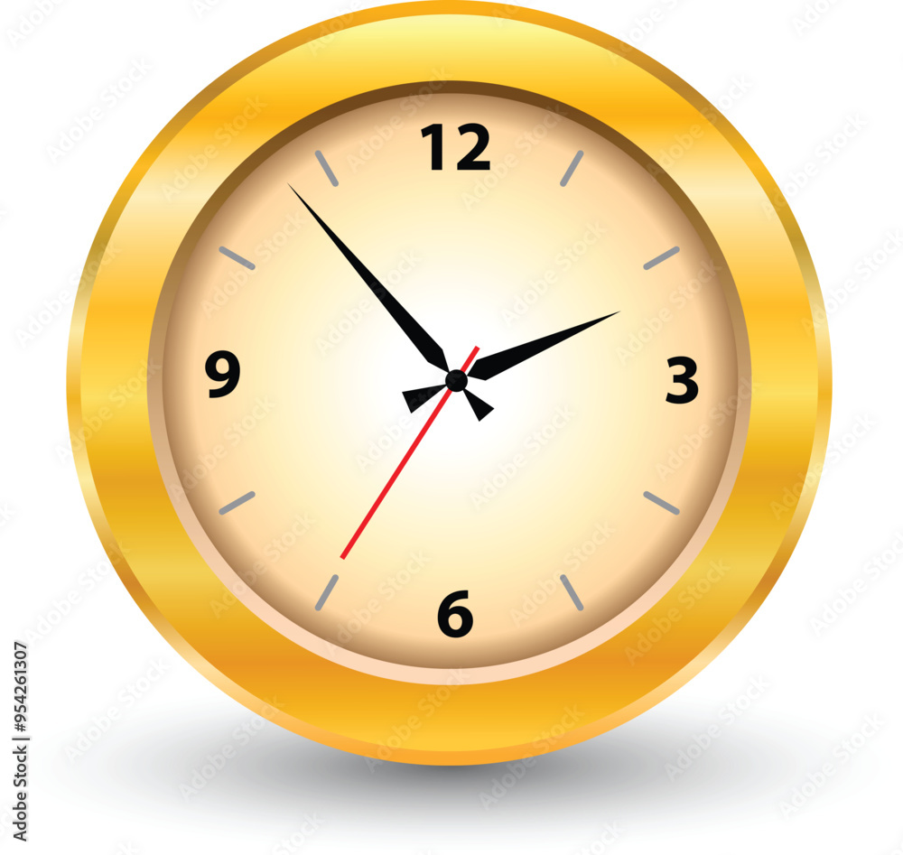 clock isolated on white