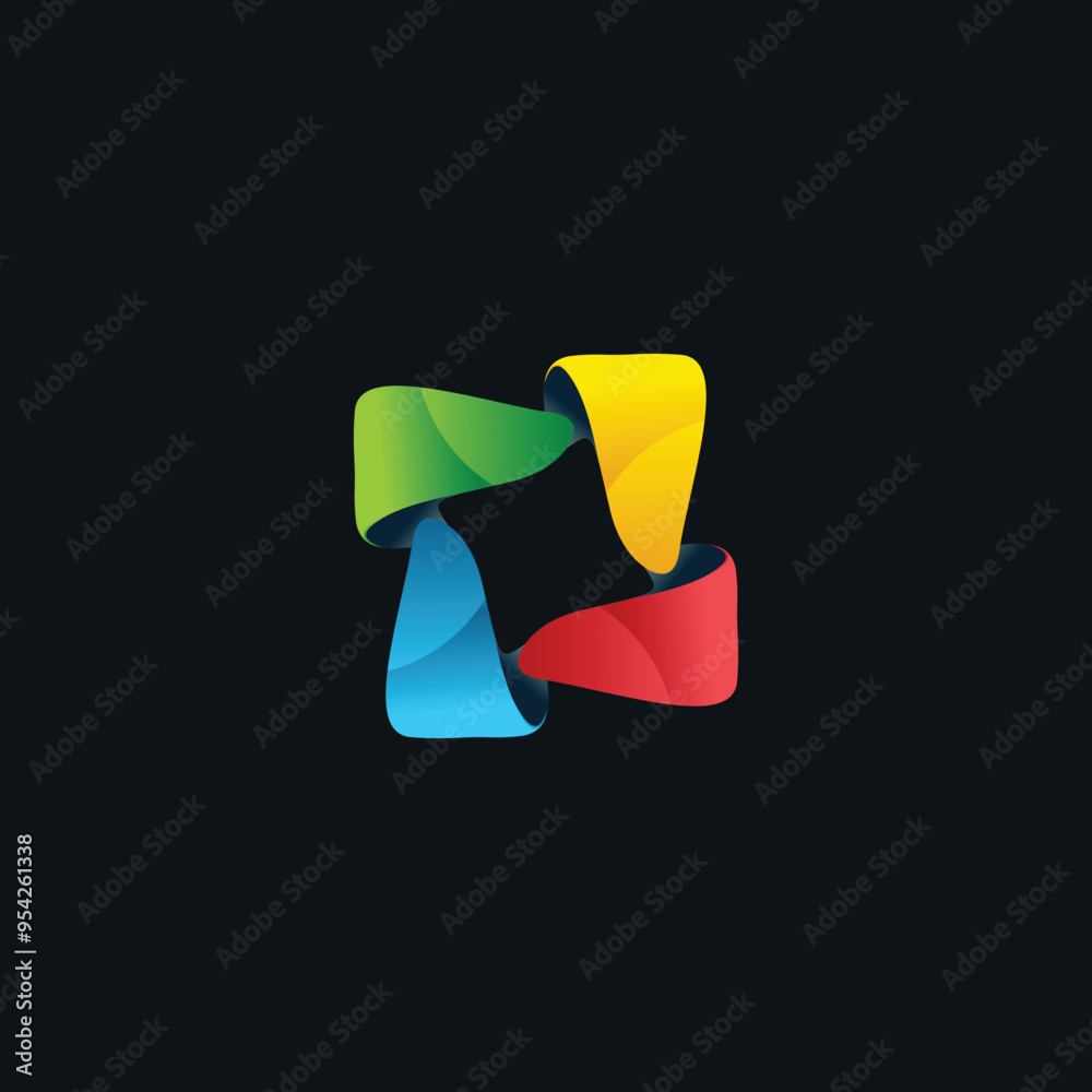 Abstract Colorful Logo Design Elements