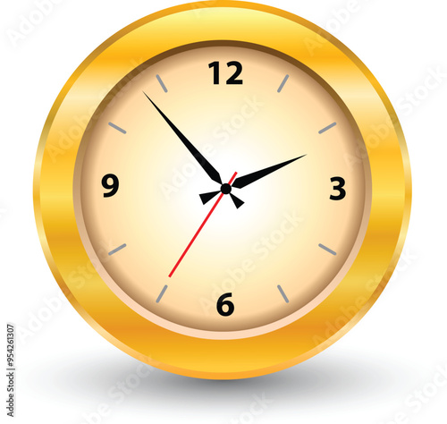 Obraz na płótnie clock isolated on white w salonie