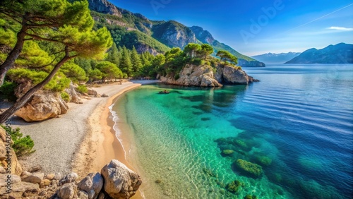 Fototapeta Naklejka Na Ścianę i Meble -  Podrace beach in Brela