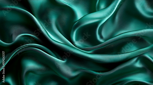 Smooth, luxurious emerald g...