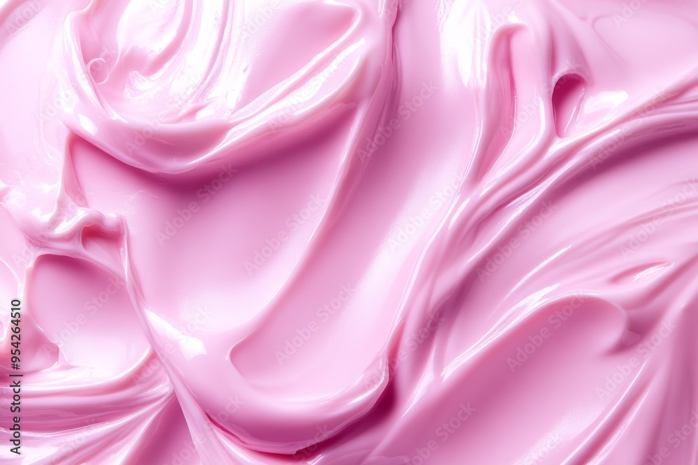 Smooth pink cream texture perfect for face skincare, showcasing a delicate and airy moisturizer ideal for daily use Smooth pink cream texture perfect for face skincare, showcasing a delicate and airy moisturizer ideal for daily use