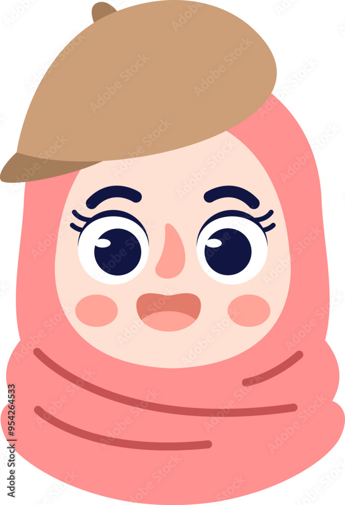 Cute Hijab Girl Style Illustration Cute Hijab Girl Style Illustration