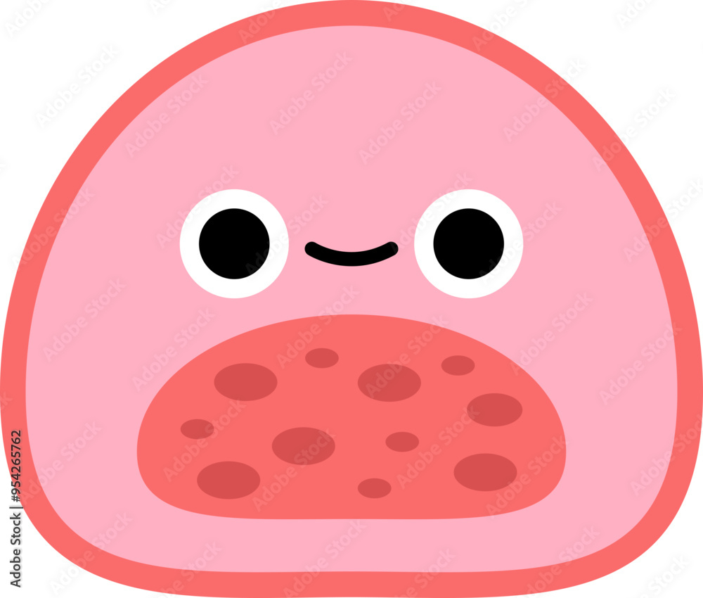 Fototapeta premium Cute Mochi Illustration