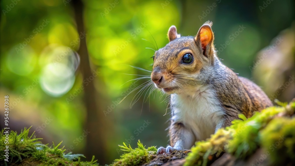 Close-up of a curious squirrel inspecting its surroundings in a natural forest setting, squirrel, curiosity, inquisitive, wildlife Close-up of a curious squirrel inspecting its surroundings in a natural forest setting, squirrel, curiosity, inquisitive, wildlife