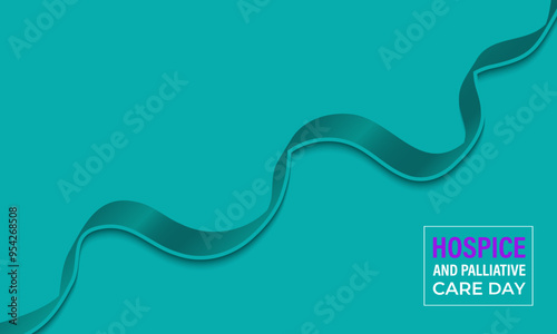 Vector graphic of national hospice and palliative care Day. Banner poster, flyer and white background design template. Vector illustration calligraphy background.