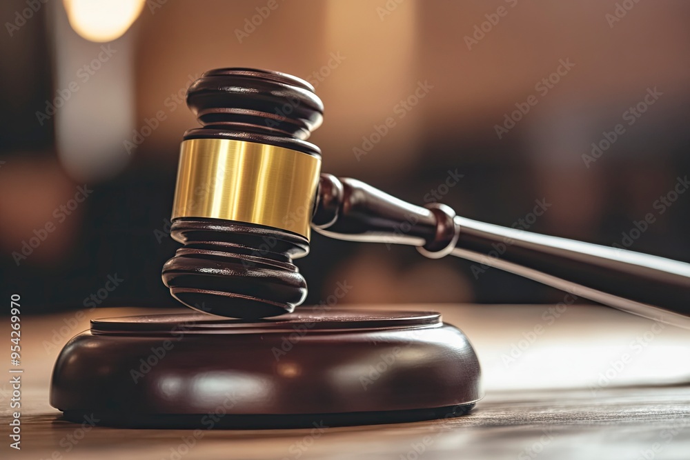 Law theme, gavel or mallet of the judge, lawyer enforcement officers, evidence-based cases taken into account in the court abount business, legislation, ai Law theme, gavel or mallet of the judge, lawyer enforcement officers, evidence-based cases taken into account in the court abount business, legislation, ai