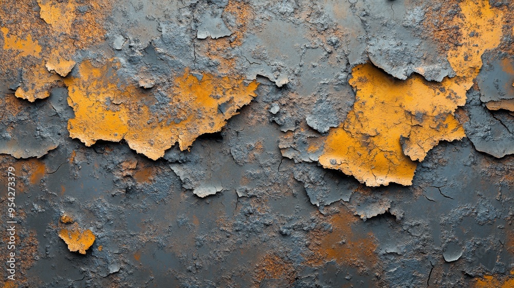 Peeling Paint on Rusted Metal Surface Peeling Paint on Rusted Metal Surface