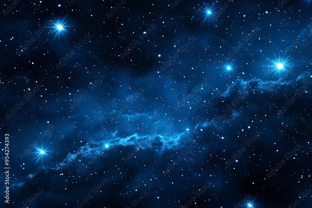 Fototapeta premium Stars and night sky. Starry sky background. Looking up at the stars , ai