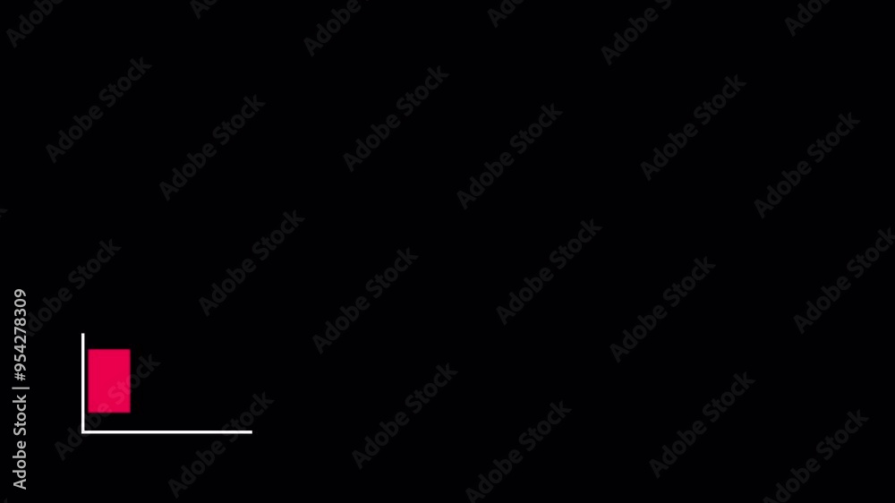 Red and white shape line lower third name and title space text and logo. Animation in out.