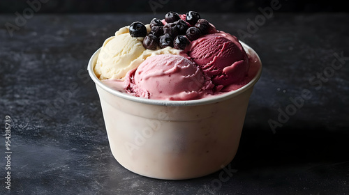 Vanilla, strawberry, and bl...