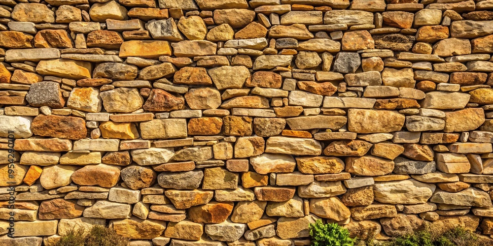 Obraz premium Nature stone wall background with rough texture perfect for rustic design projects