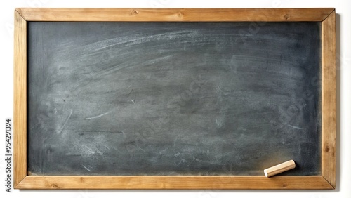 An old chalkboard with chalk marks and eraser crumbs