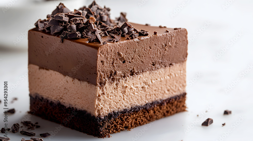 Chocolate Mousse Cake with layers Chocolate Mousse Cake with layers