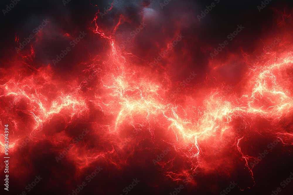 Red lightning strikes black background, neon, Abstract red lightning strikes fantasy background Red lightning strikes black background, neon, Abstract red lightning strikes fantasy background