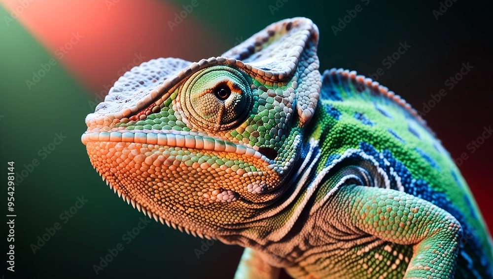 Verde Veil: A Study in Chameleon Elegance Verde Veil: A Study in Chameleon Elegance