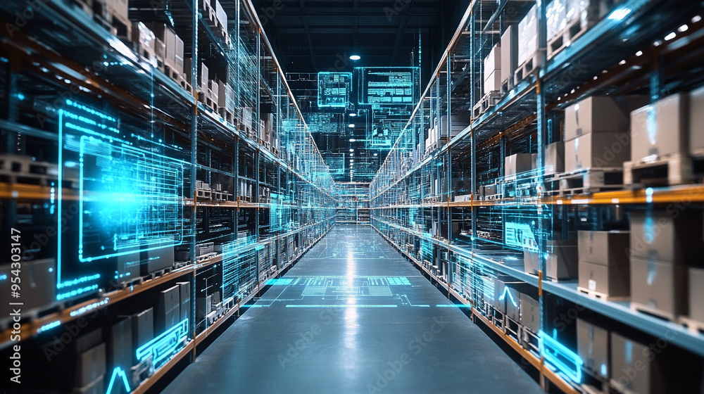 Warehouse, Digital automation systems Warehouse, Digital automation systems