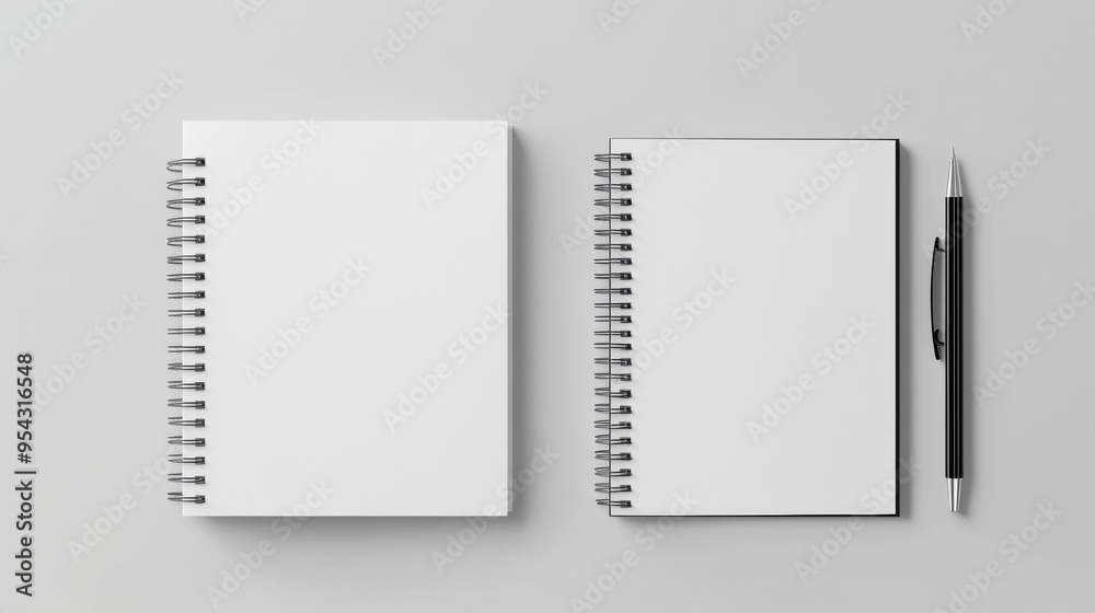 Blank photorealistic notebook mockup Blank photorealistic notebook mockup