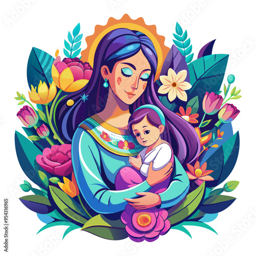 Happy Mothers day celebration vector design