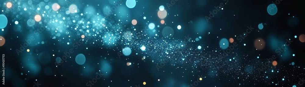 Abstract Blue and White Bokeh Lights Background Abstract Blue and White Bokeh Lights Background