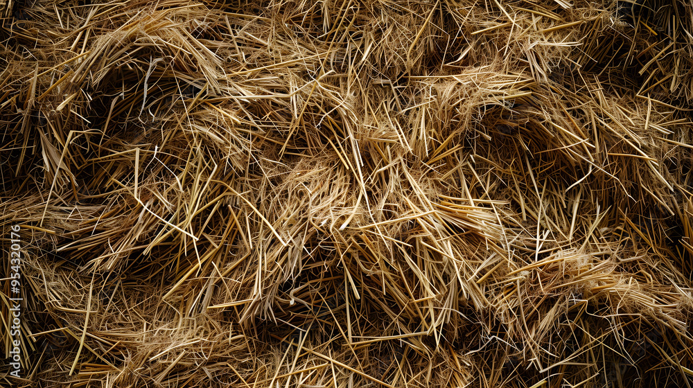 Texture hay closeup