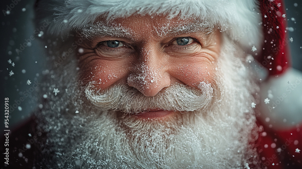 Santa Claus in a Santa costume with a smile on his face Santa Claus in a Santa costume with a smile on his face