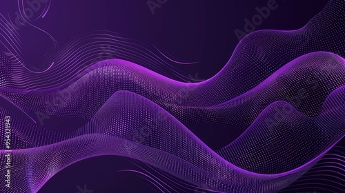 Abstract wavy lines in purple tones, creating a dynamic and modern visual effect.