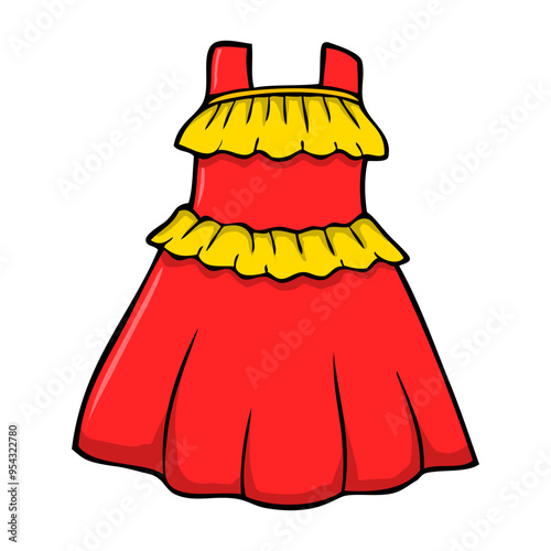 dress vector illustration