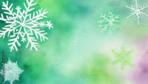 Wallpaper Mural pastel pink blue green Christmas snowflake abstract holiday gradient pattern background room for copy Torontodigital.ca