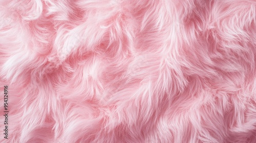 Pink Fluffy Fur Texture Background