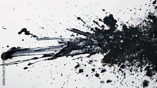 Ink splatter pattern wallpaper