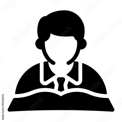 scholar glyph icon