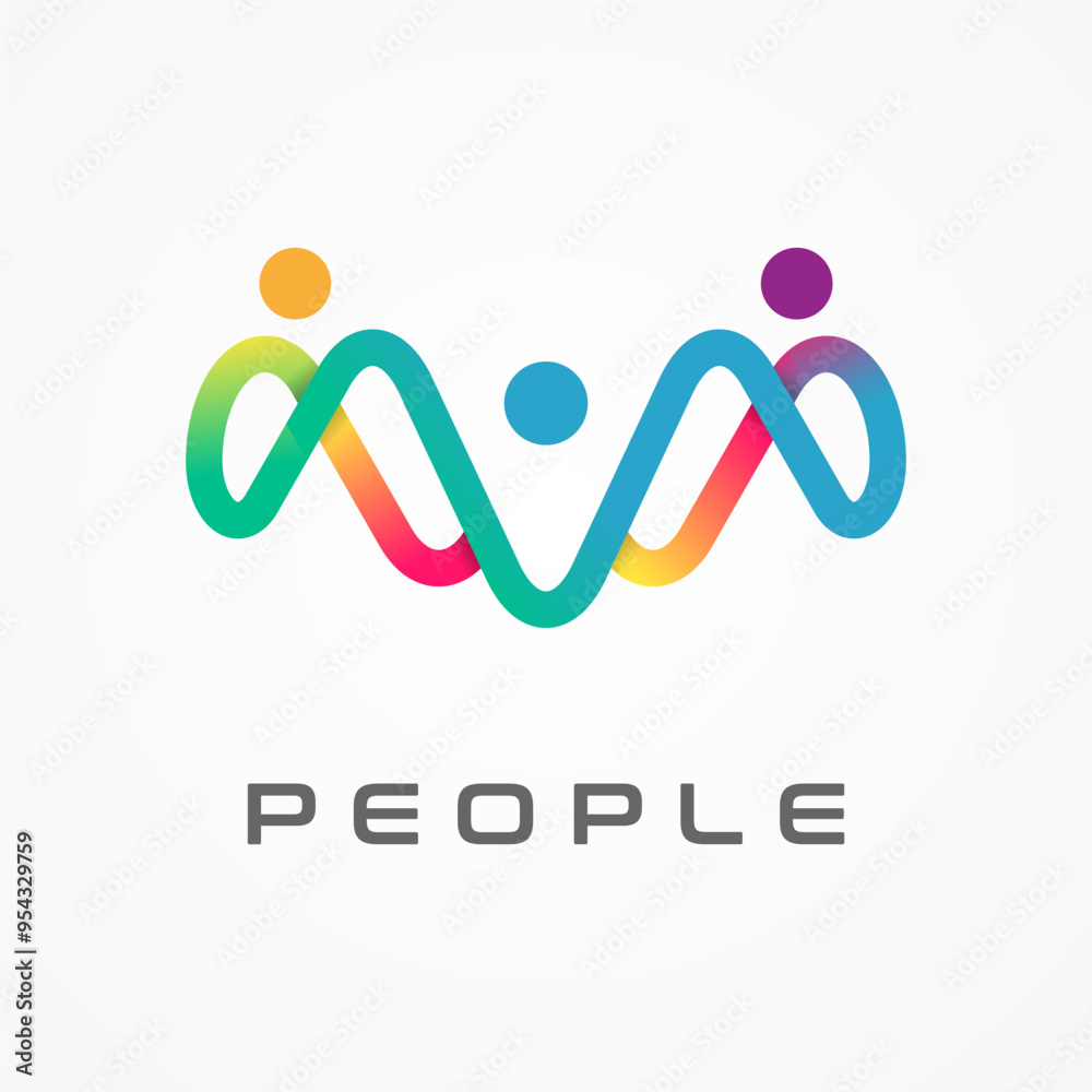 People logo design, modern Community human Logo design template, vector illustration People logo design, modern Community human Logo design template, vector illustration